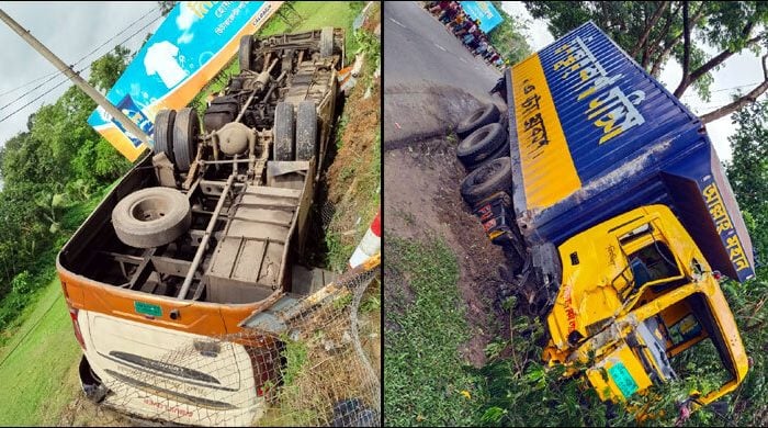 বাস ও কাভার্ডভ্যান সংঘর্ষে বাবা-ছেলেসহ নিহত ৩