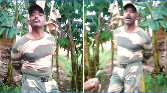 চাঁপাইনবাবগঞ্জে বিএসএফ সদস্যকে আটকে বেঁধে রাখলো গ্রামবাসী