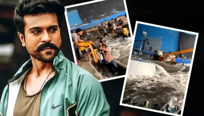 পানির ট্যাঙ্ক ফেটে রাম চরণের শুটিং সেট প্লাবিত