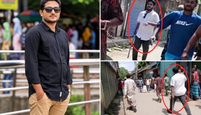 অষ্টগ্রামে সংঘর্ষ: কুড়াল হাতে ছাত্রদল নেতার ভিডিও