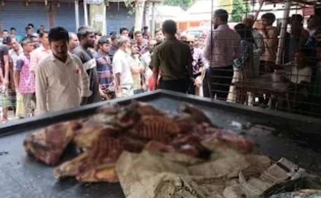 কুড়িগ্রামে মৃত গরুর মাংস বিক্রির অভিযোগ, ব্যবসায়ীকে অর্থদণ্ড
